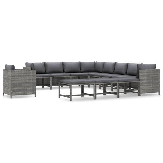 Garden Lounge Set Gray, Anthracite