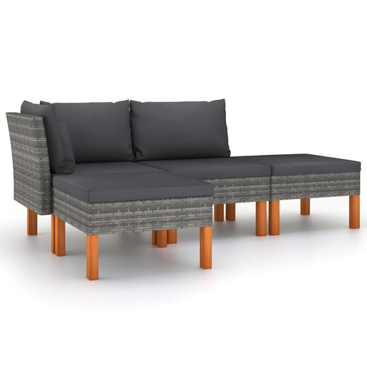 Garden Lounge Set Gray, Anthracite