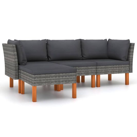 Garden Lounge Set Gray