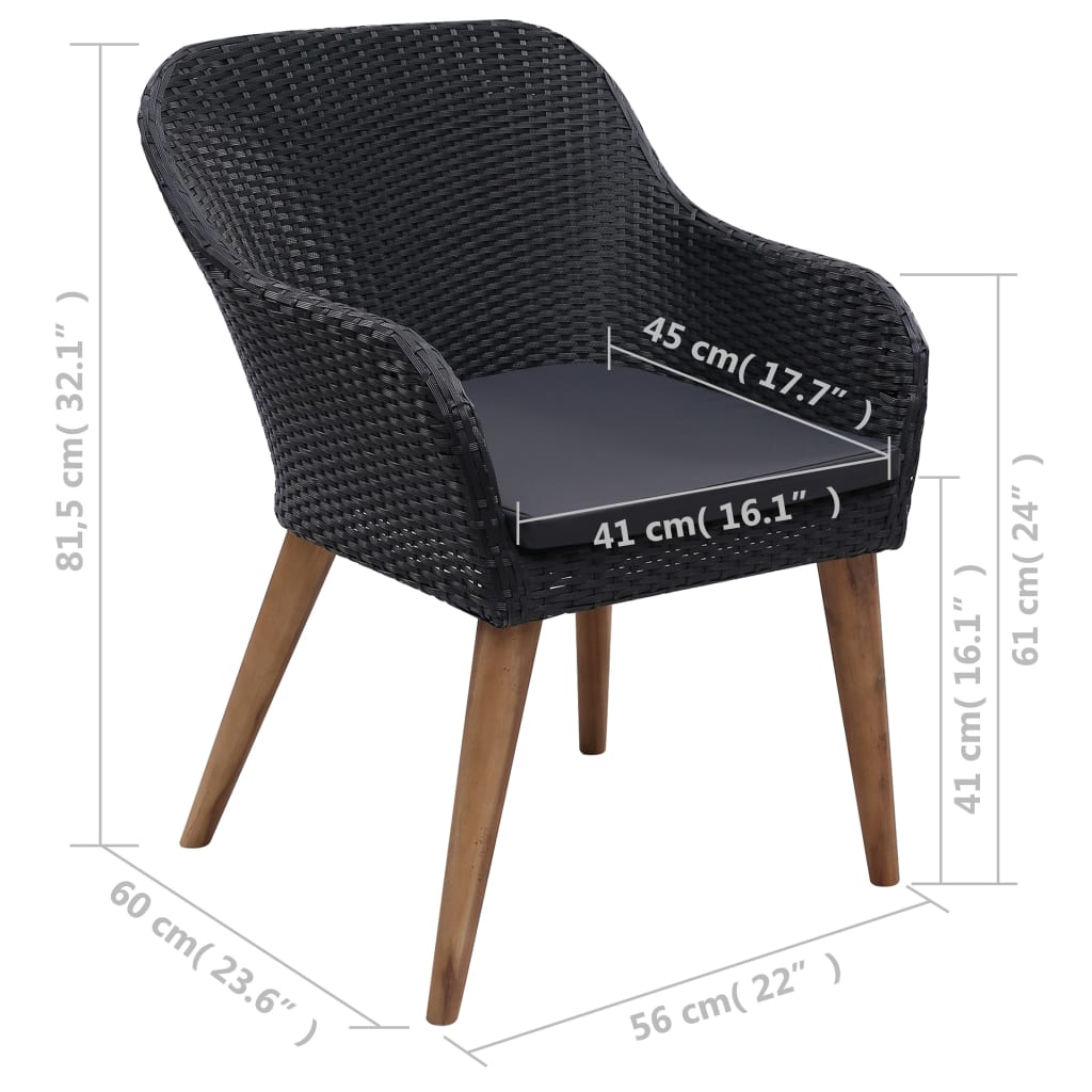 Dining Set Black