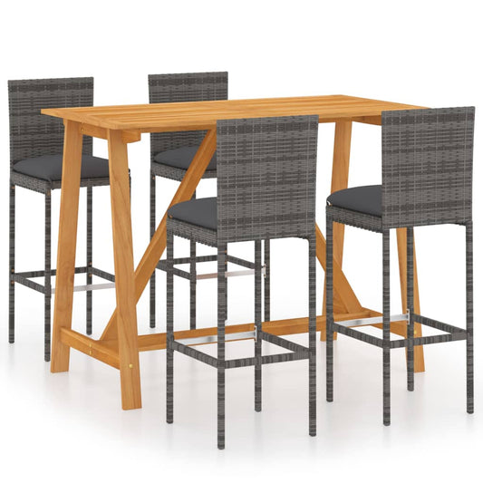 Garden Bar Set Grey, Anthracite