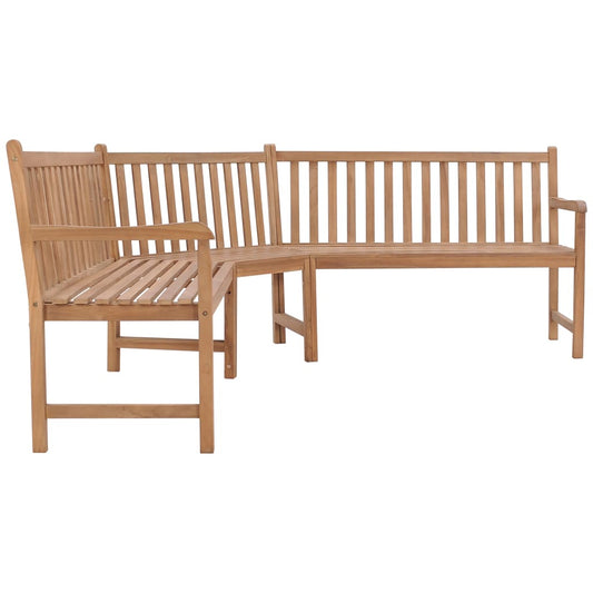 Corner Bench Natural Teak Teak wood Large Durable Corner Bench