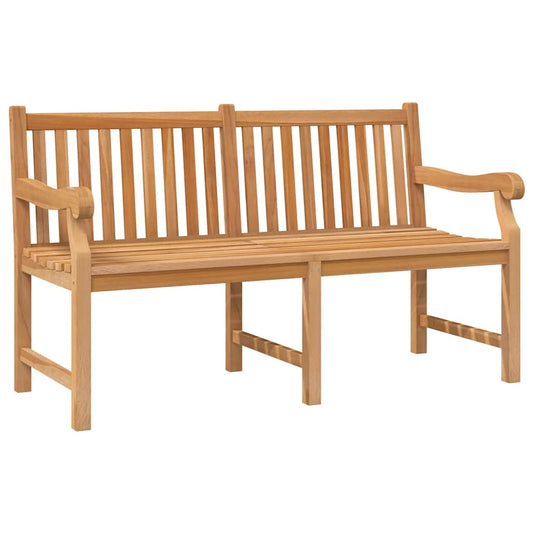 Garden Bench Light Brown Solid Teak Wood Extra Heavy Durable