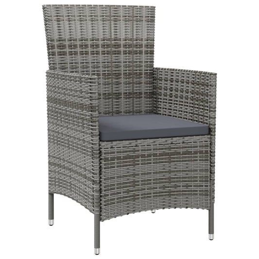 Garden Chair Set of 2 Grey