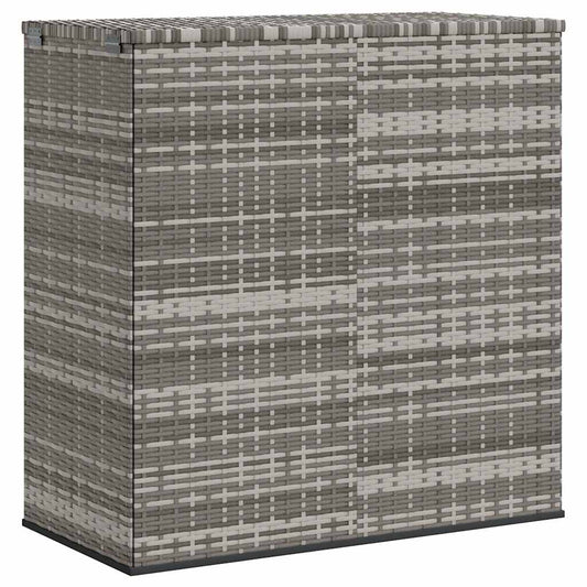 Cushion Box Grey PE rattan 39.4x19.3x40.7 in Cushion Box