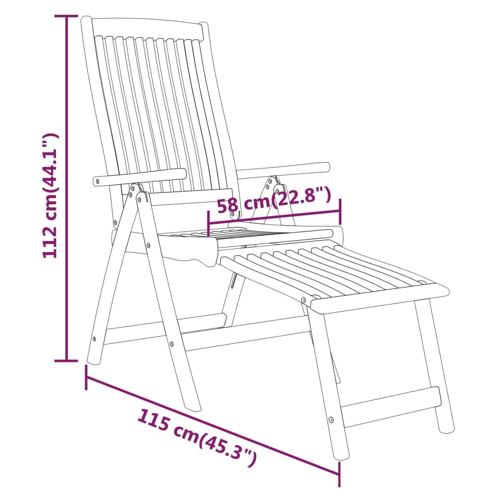 Garden Dining Set Reddish-brown