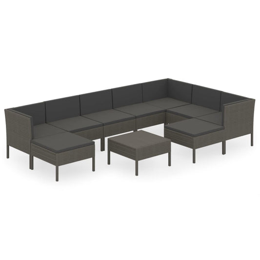 Garden Lounge Set Gray