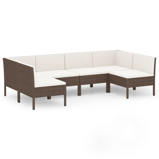Garden Lounge Set Brown