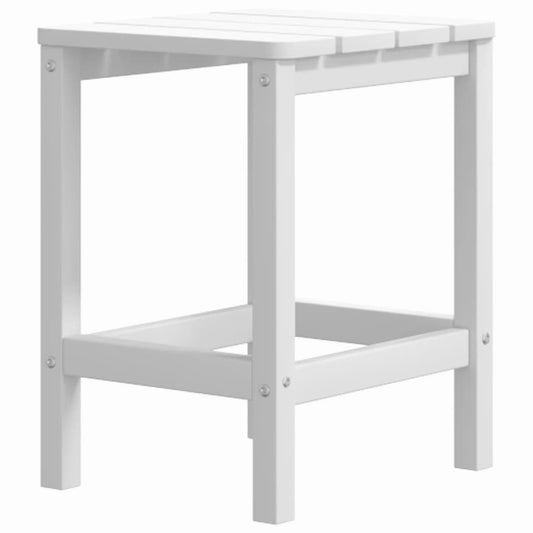 Garden Table White HDPE (High-Density Polyethylene) 15x15x18 in