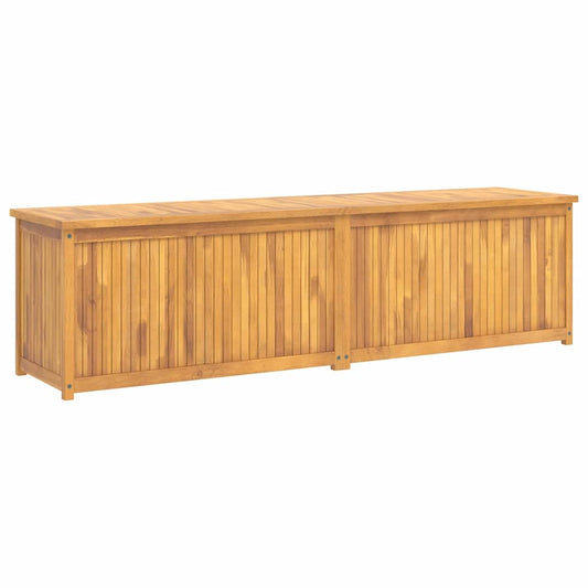 Garden Box Natural Wood Solid Teak Wood 78.7x19.7x21.7 in