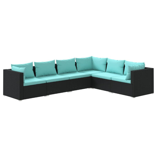 Garden Lounge Set Black