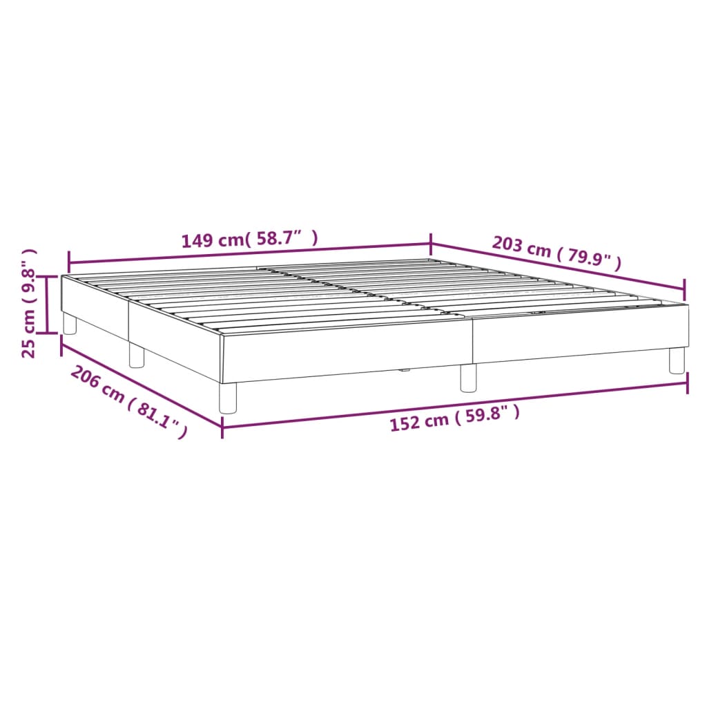Bed Frame White Faux leather, plywood, engineered wood Queen