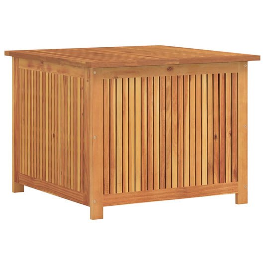 Garden Storage Box Natural Wood Solid Acacia Wood 29.5x29.5x22.8 in