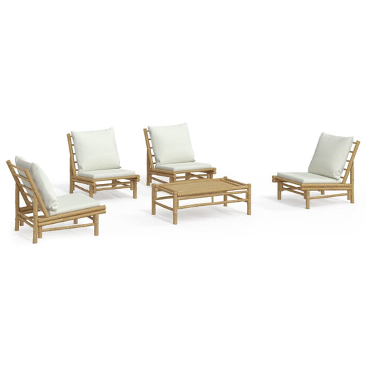 Garden Lounge Set Bamboo Natural Bamboo Standard Modular