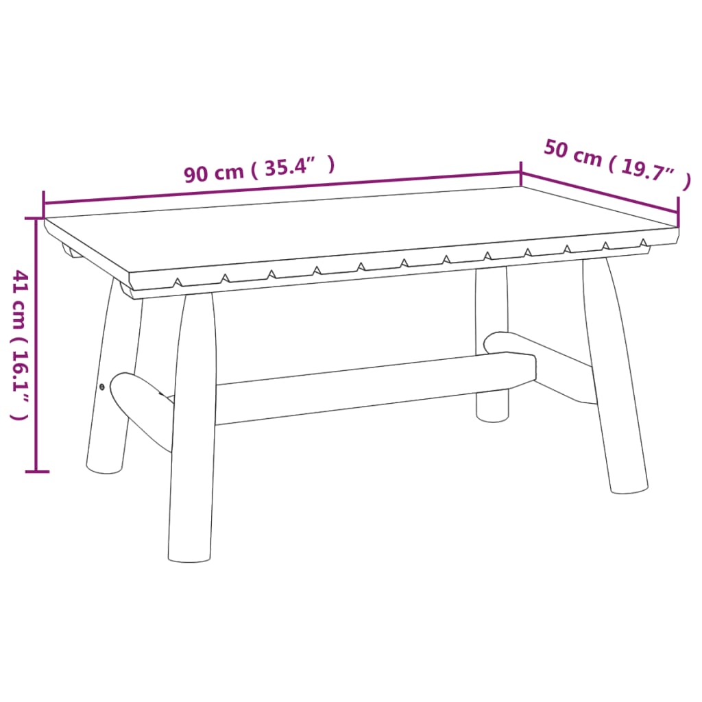 Garden Lounge Set Natural wood Solid spruce wood Standard
