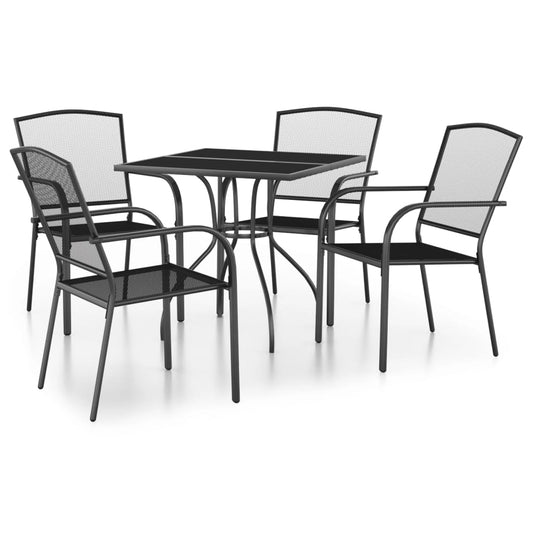 Garden Dining Set Anthracite Steel (e-coated and powder-coated)