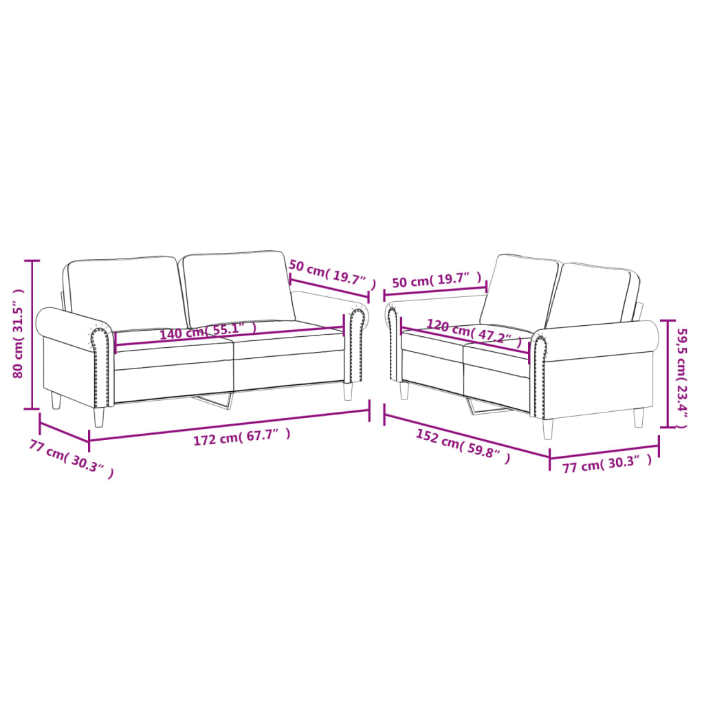 Sofa Set Black