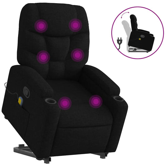 Stand Up Massage Recliner Chair Black