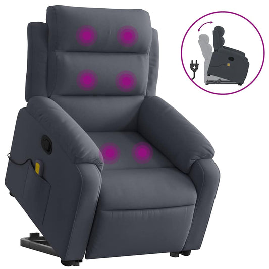 Stand Up Massage Recliner Chair Dark gray