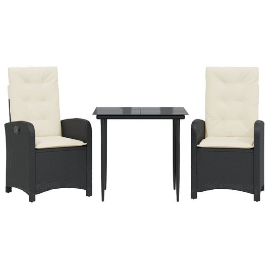 Garden Dining Set Black