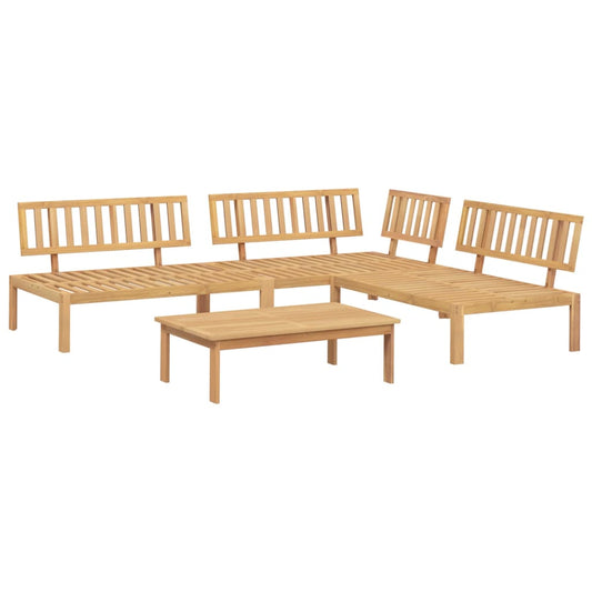 Pallet Sofa Set Natural wood Solid Acacia wood Large Modular