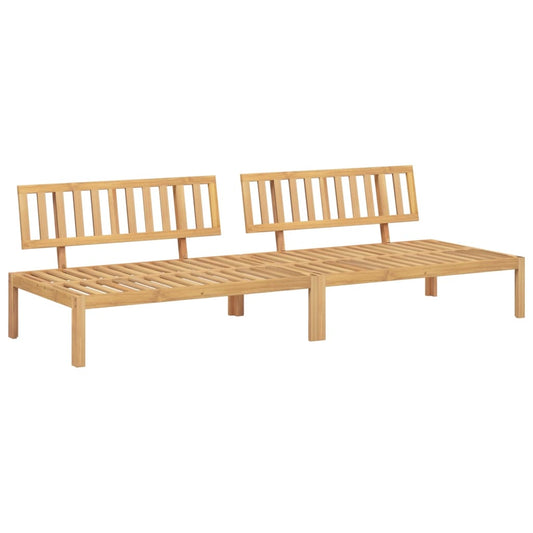 Pallet Middle Sofa Natural Wood Solid acacia wood 47.2 x 31.5 in