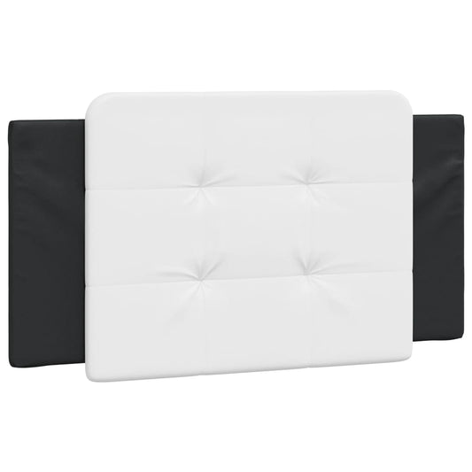 Headboard Cushion Black and White Faux leather 39.4 in wide