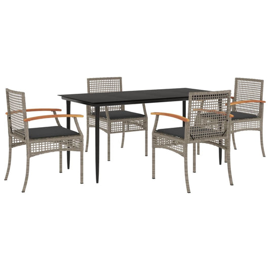 Garden Dining Set Grey