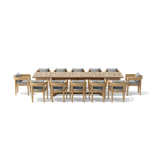 SET-175 13-PC CORONADO DINING EXTENSION TABLE
