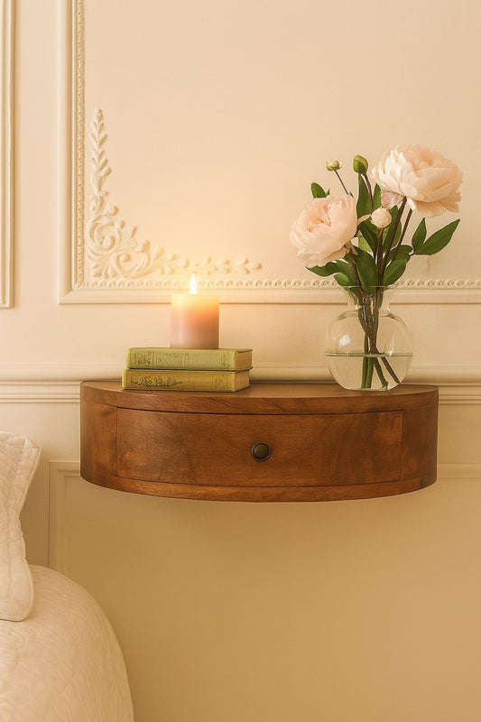 Wall Mounted Rounded nightstand