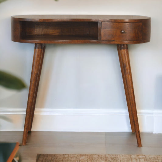 Chestnut Rounded Writing Desk