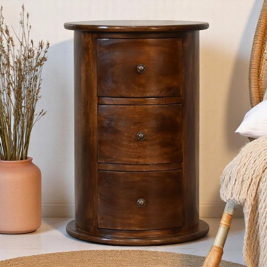 3 Drawer Chestnut Drum