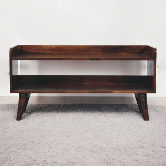 California Walnut Nordic Storage Bench