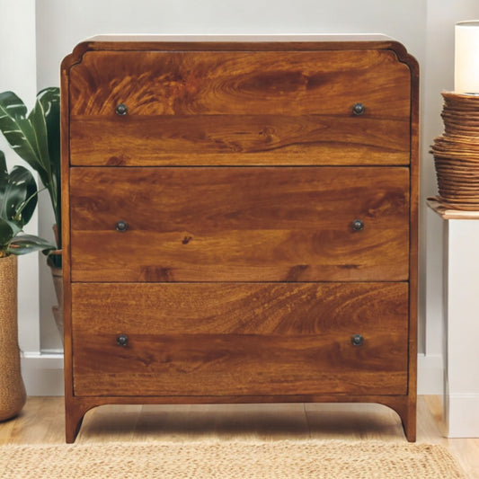Newton Chestnut 3 Drawer Chest