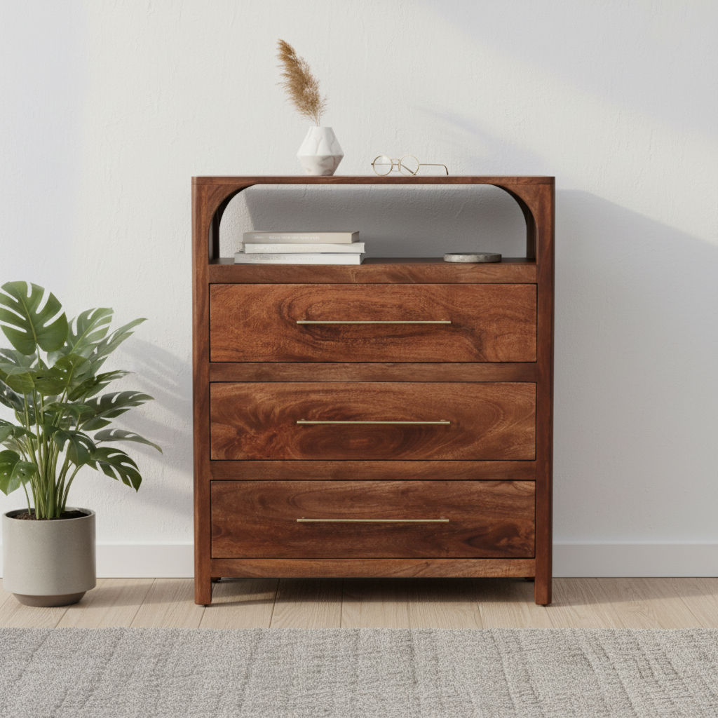 Arc-Line 3 Drawer Chest