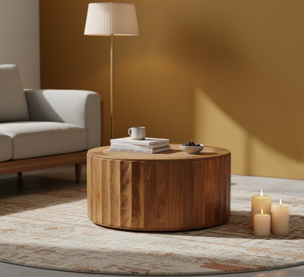 Rivera Rattan Coffee Table