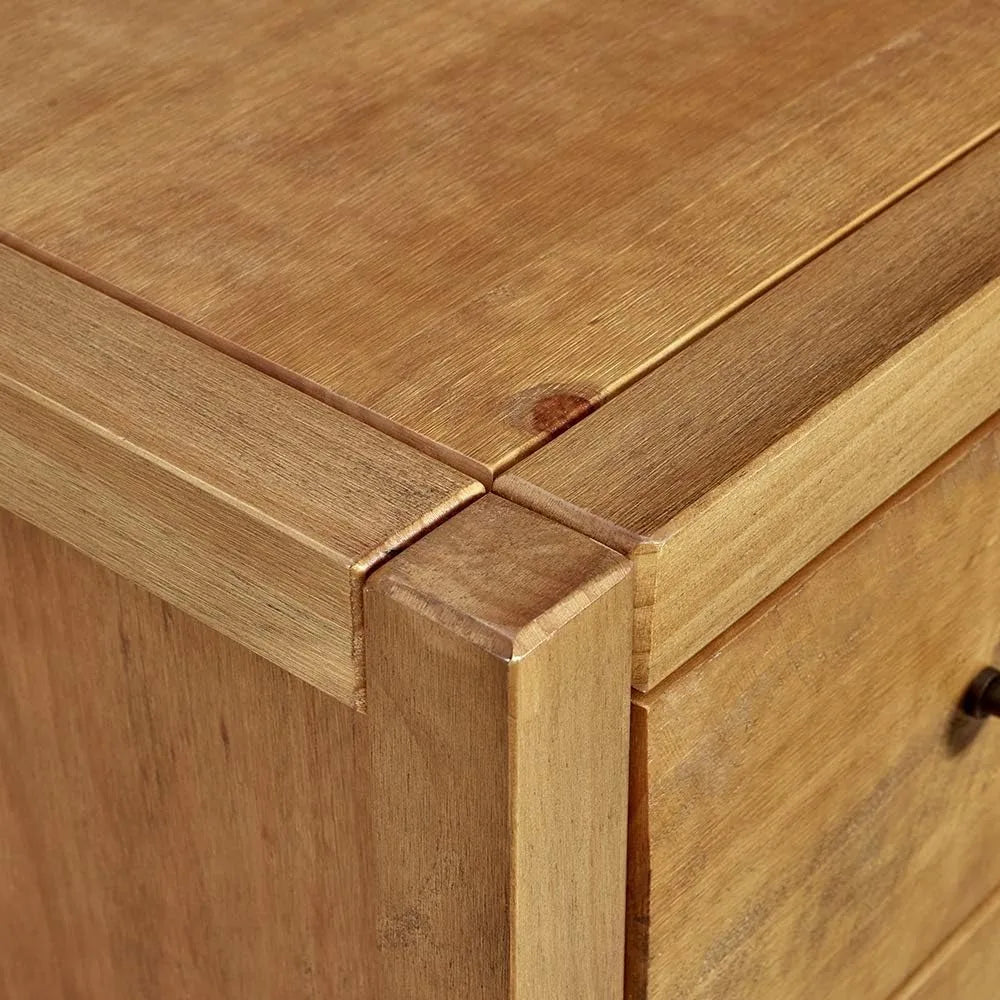 Rustic Ridge Farmhouse 3-Drawer Nightstand,Night Stand with 3 Drawers Dresser,Wooden Dresser with Round Metal knobs