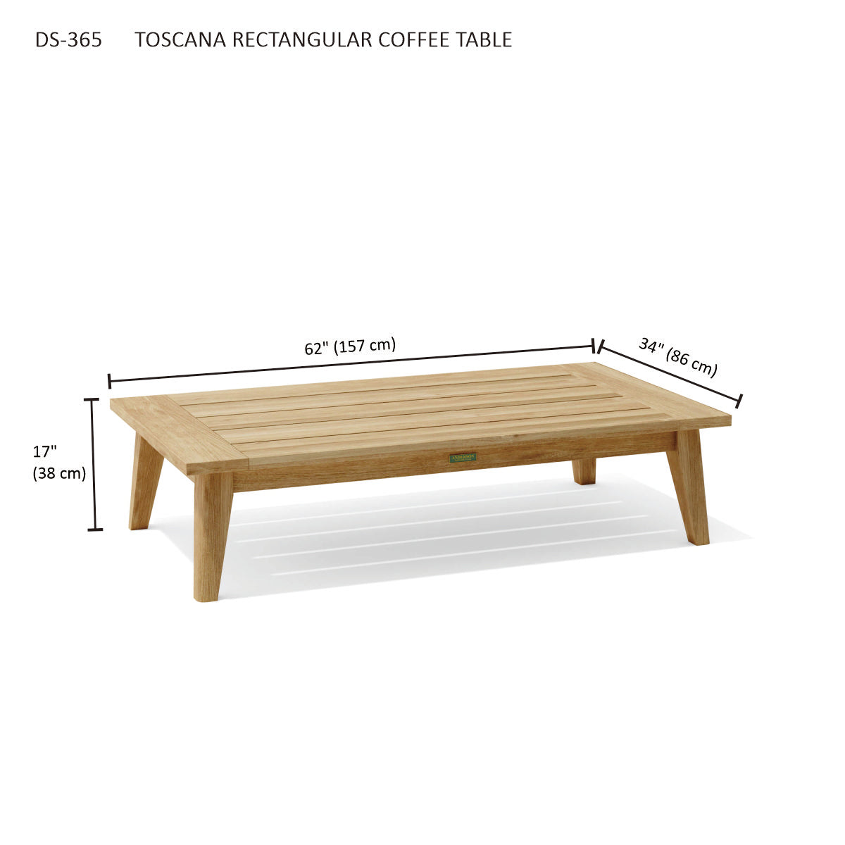 TOSCANA RECTANGULAR COFFEE TABLE