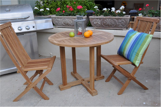 MONTAGE BRISTOL 3-PC DINING TABLE SET.