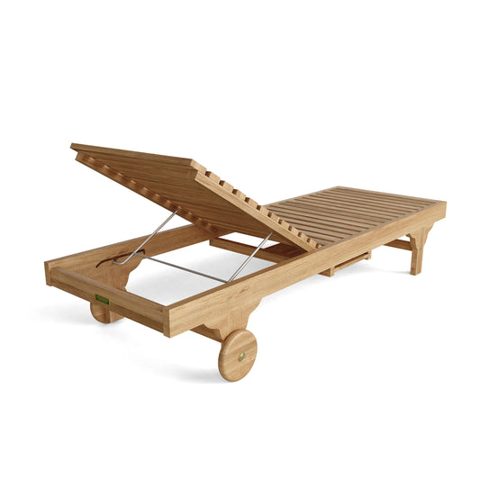 CAPRI SUN LOUNGER (ADJUSTABLE BACK & SIDE TRAY)