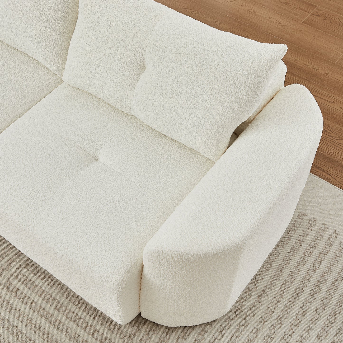 Chenille Sofa for Living Room - 109" Large Modern 3-Seater