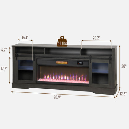 Fireplace TV Stand for TVs Up to TV Console with Electric Fireplace