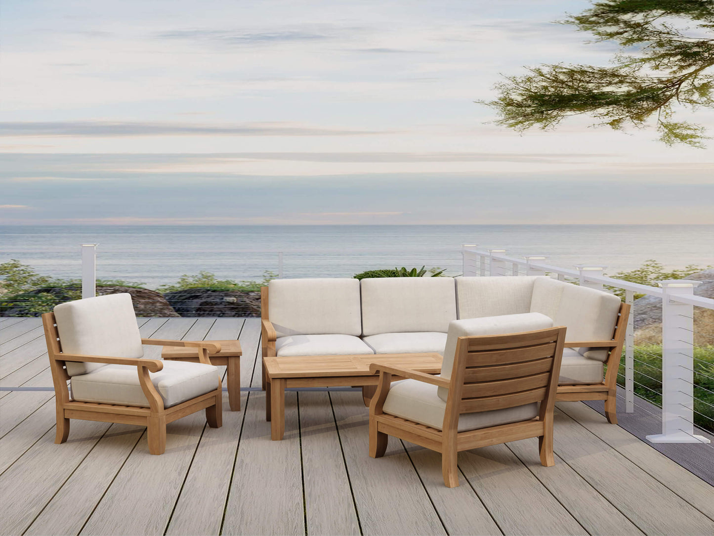 SET-93 RIVIERA MODULAR DEEP SEATING SET