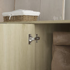 Wood Modern Buffet Cabinet With Storage, Fluted Sideboard Large Buffet With Adjustable Shelves, Credenza, Accent Cabinet Console Table