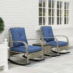 Rattan Chaise Lounge Chair, Wicker Patio Furniture Set
