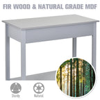 Console Table Industrial Desk with Drawer Bottom Shelf & Large Tabletop for Entryway or Living Room