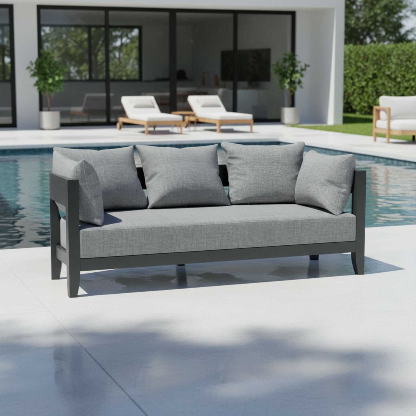 SET-171-AL 6-PC CORONADO ALUMINUM DEEP SEATING SET