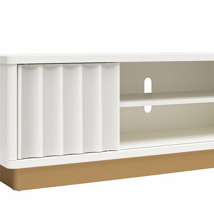 Rene Modern Scalloped TV Stand For TVs Up To 65inch