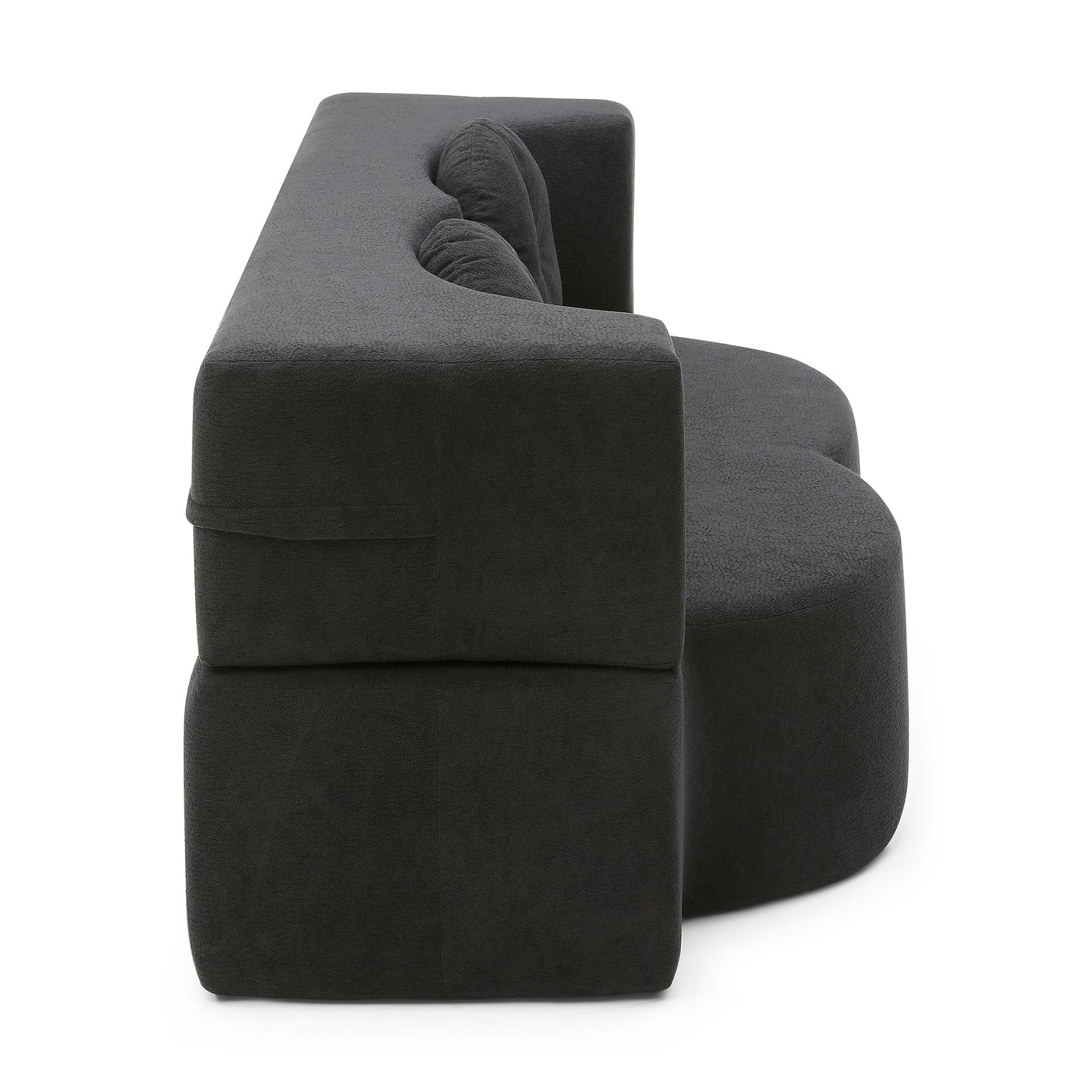 2-in-1 Folding Sofa Bed with Pillow, Twin Sleeper Sofa