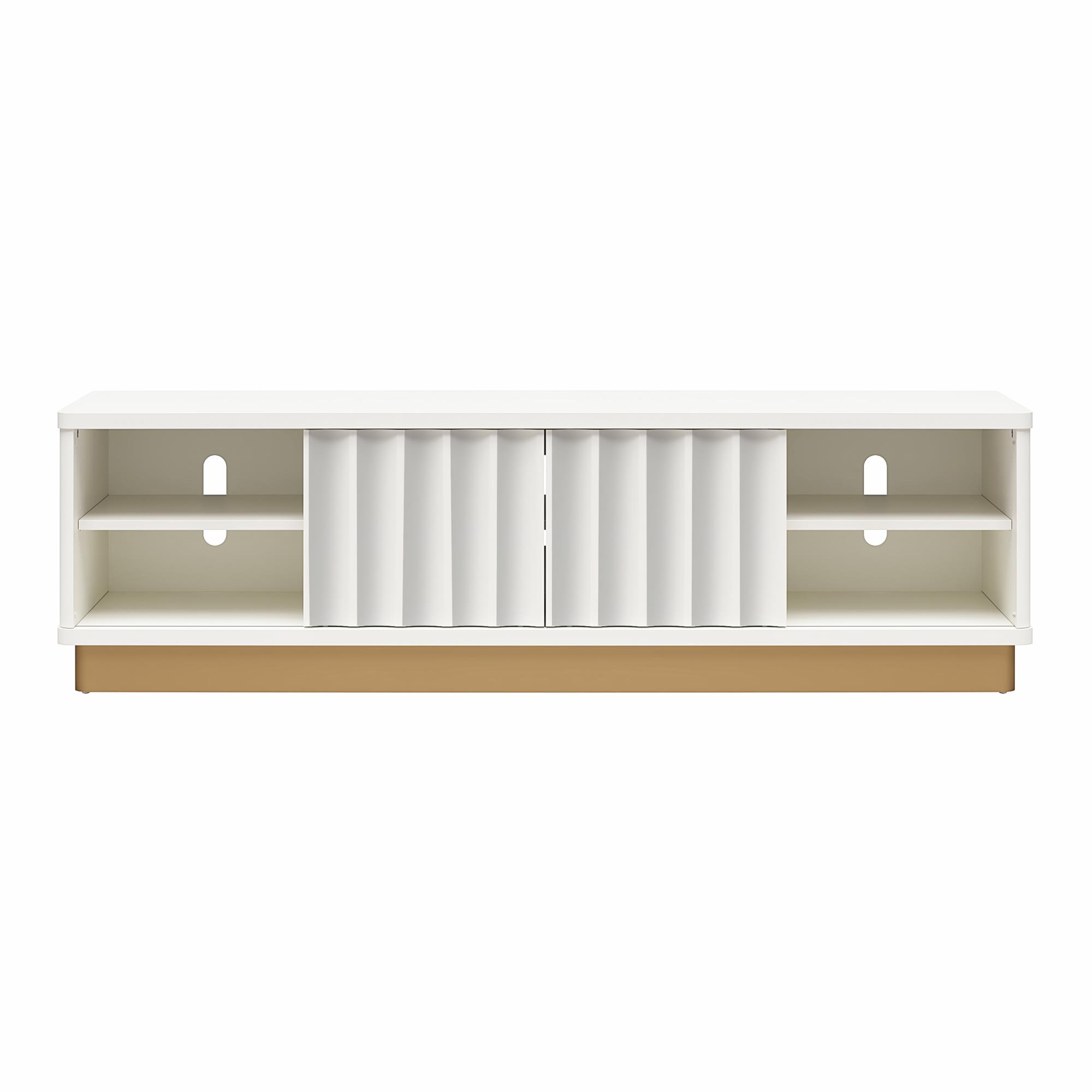 Rene Modern Scalloped TV Stand For TVs Up To 65inch